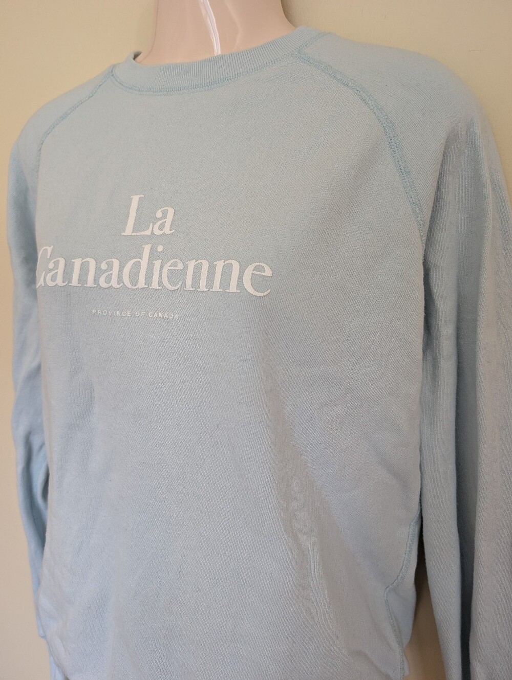 Province Of Canada La Canadienne Crew Neck Sweatshirt Small Blue - Picture 4 of 13